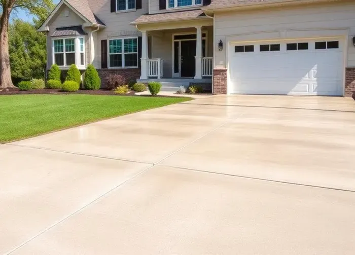 New concrete driveway pour in South Jersey